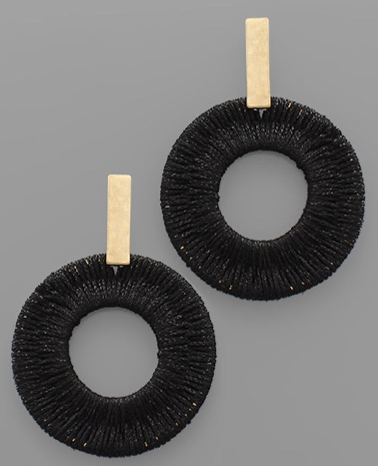 Thread Circle Earrings