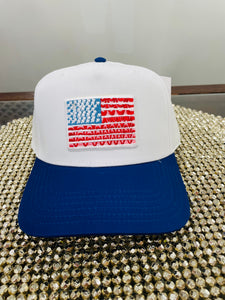 American Flag Vintage Hat