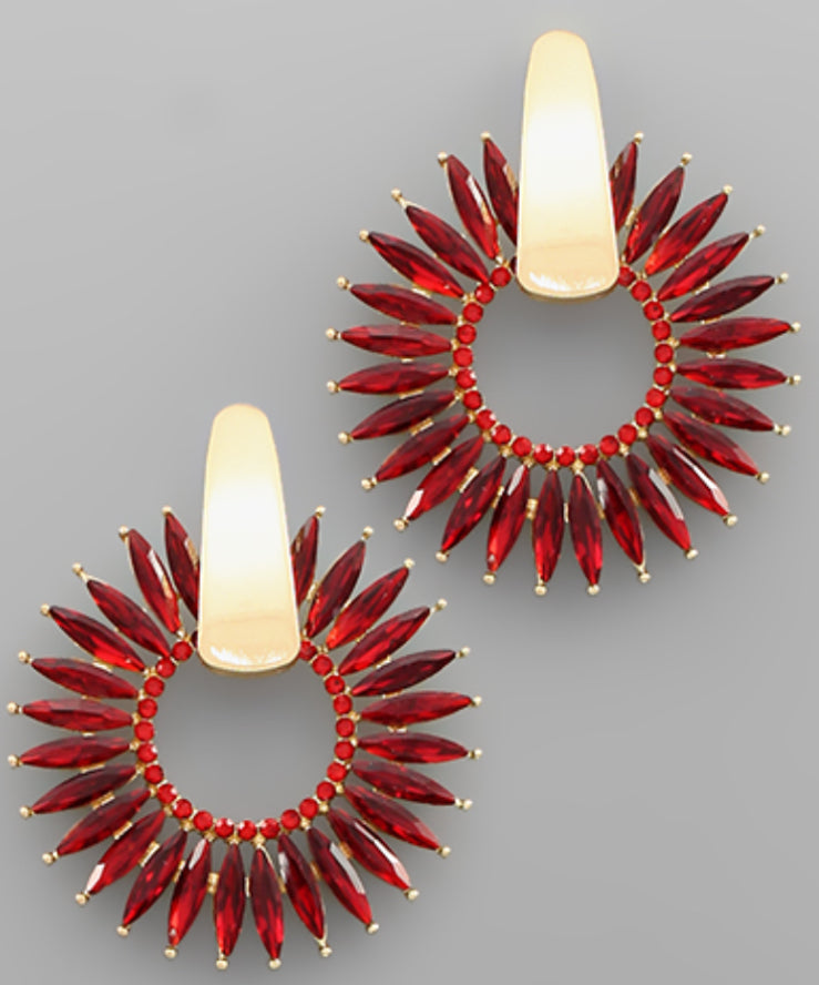 Poinsettia Earrings