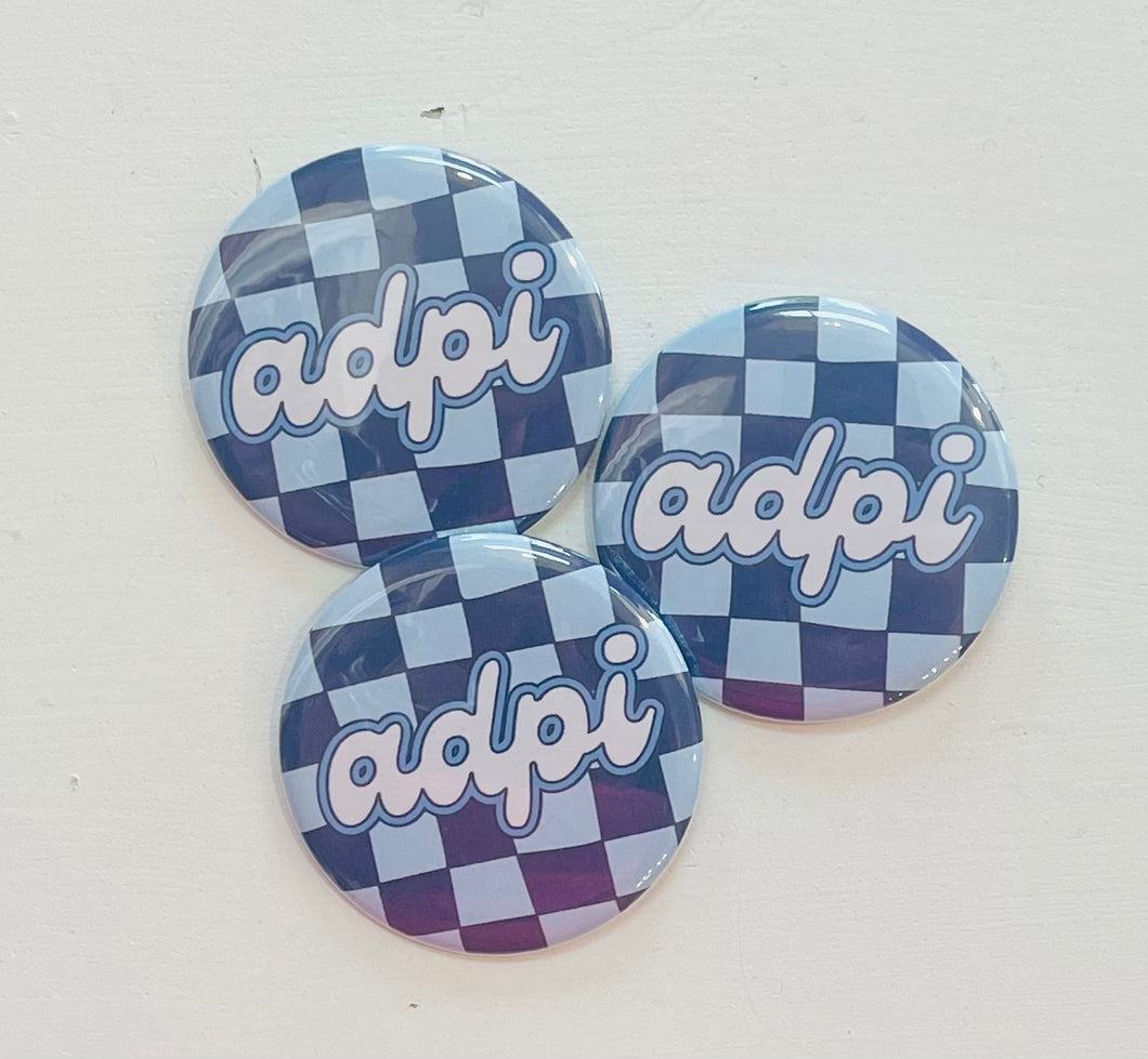 Checker Sorority Buttons