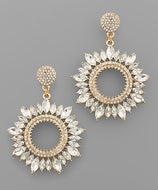 Crystal Floral Earrings