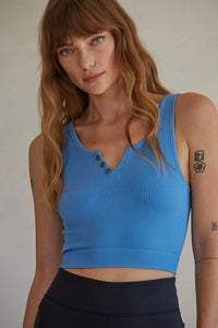 Day Dream Ribbed Henley Tank