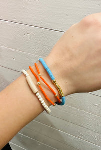 Dainty Orange Bracelet