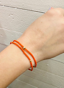 Dainty Orange Bracelet