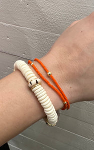 Dainty Orange Bracelet