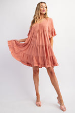 Load image into Gallery viewer, Antique Rose Ruffled Dress
