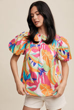 Load image into Gallery viewer, Tropicana Ruffled Neck Blouse
