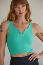 Load image into Gallery viewer, Day Dream Ribbed Henley Tank
