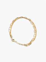 Load image into Gallery viewer, Layered Chain Bracelet: Gold-filled
