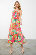 Load image into Gallery viewer, Fun in the Sun Halter Tassel Tie Dress
