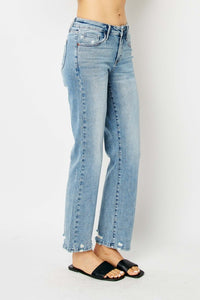 Medium Wash Straight Jean