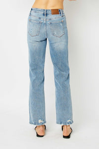 Medium Wash Straight Jean