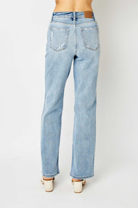 Light Wash Straight Jean