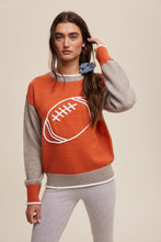 Load image into Gallery viewer, Football Colorblock Sweater
