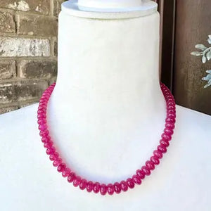 Raspberry Jade Necklace