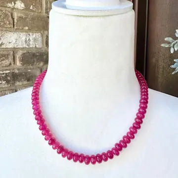 Raspberry Jade Necklace