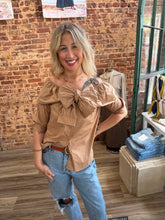 Load image into Gallery viewer, Fable Off the Shoulder Tie Shirt
