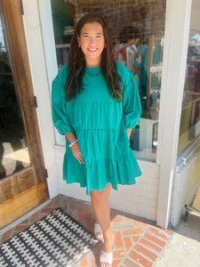 Emerald Everything Mini Dress