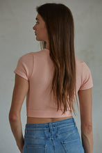 Load image into Gallery viewer, Day Dream Henley Crop Top
