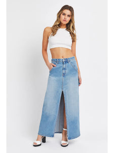 You Do You Denim Maxi Skirt