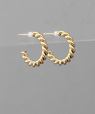 Twisted Hoop Earrings