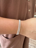 Classic Sterling Silver 3mm Ball Bead Bracelet
