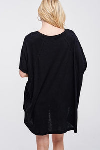 Folksy Oversized Tunic Tee