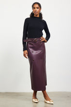 Load image into Gallery viewer, Diana Faux Leather Midi Skirt
