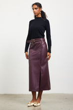 Load image into Gallery viewer, Diana Faux Leather Midi Skirt
