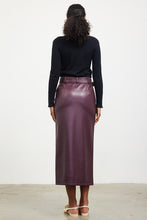 Load image into Gallery viewer, Diana Faux Leather Midi Skirt
