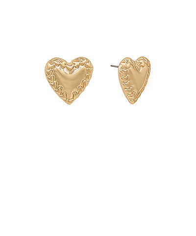 Golden Heart Earrings