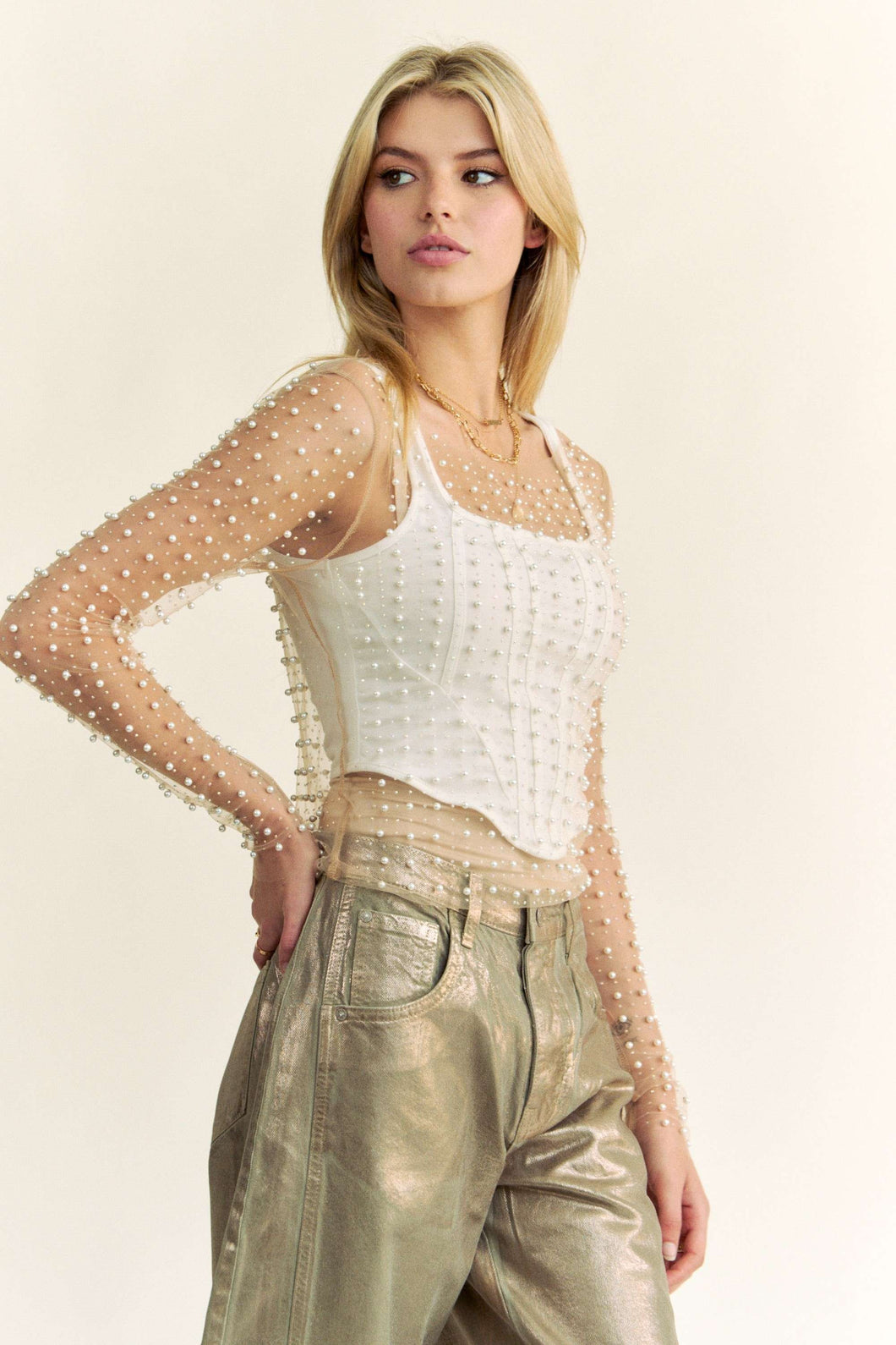 Razzle Dazzle Sheer Top