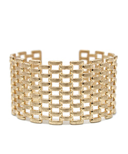 Checked Cuff Bracelet