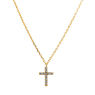 Christina Cross Pave Necklace
