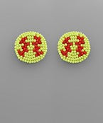 Load image into Gallery viewer, Batter Up Earrings
