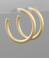 2” Tube Hoop Earrings