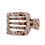 Large Square flat Blonde Tortoise Hair Clip