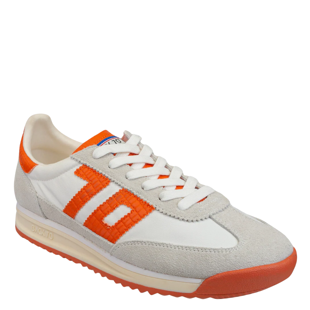 Back 70 White Orange Jogger Sneaker