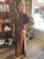 Billie Suede Maxi Dress