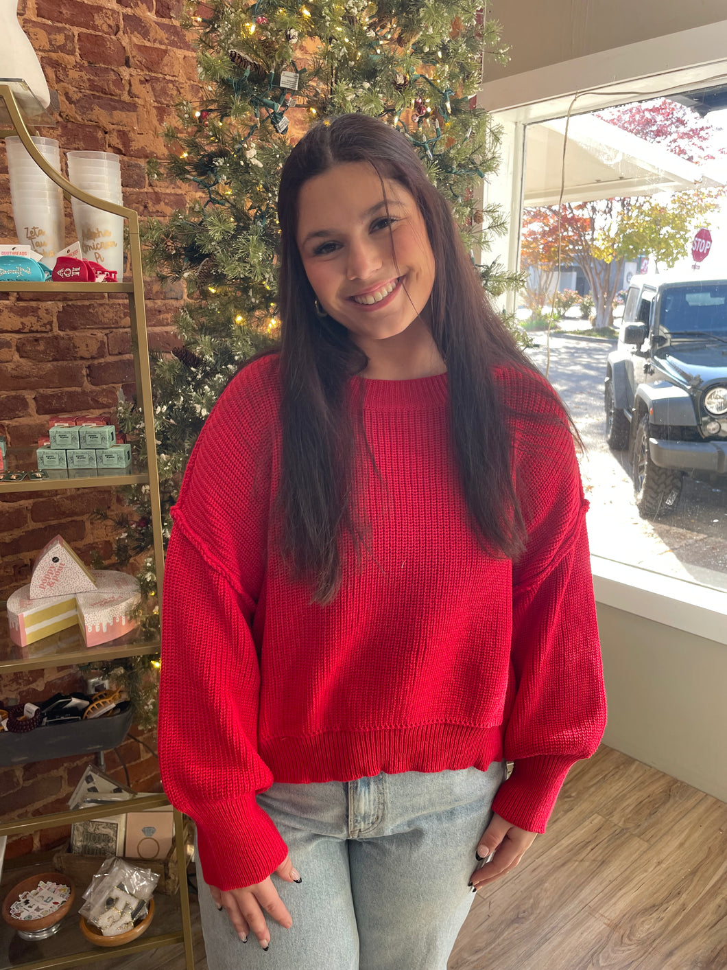 Ruby Red Sweater