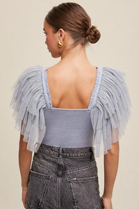 Don't Be Cruel Ruffle Sleeve Bodysuit