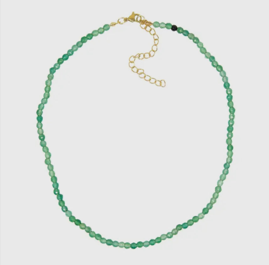 Green Rue 14 Inch Necklace