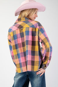 Interstate Karaoke Plaid Button-Up