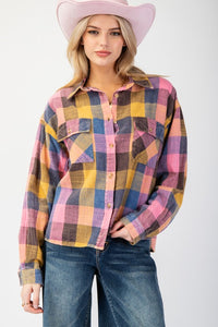 Interstate Karaoke Plaid Button-Up