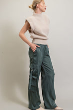 Load image into Gallery viewer, Miss Independent Silk Cargo Pants
