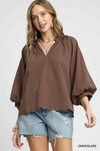 Mocha Mousse Blouse