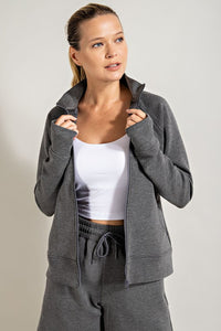 Ponti Zip Up Jacket