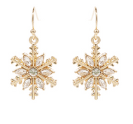 Sparkly Snowflake Earrings
