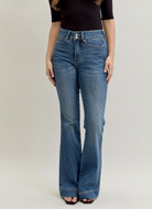 Judy Blue Double Button Flare Jeans