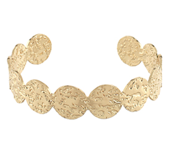 Texture Round Cuff Bracelet